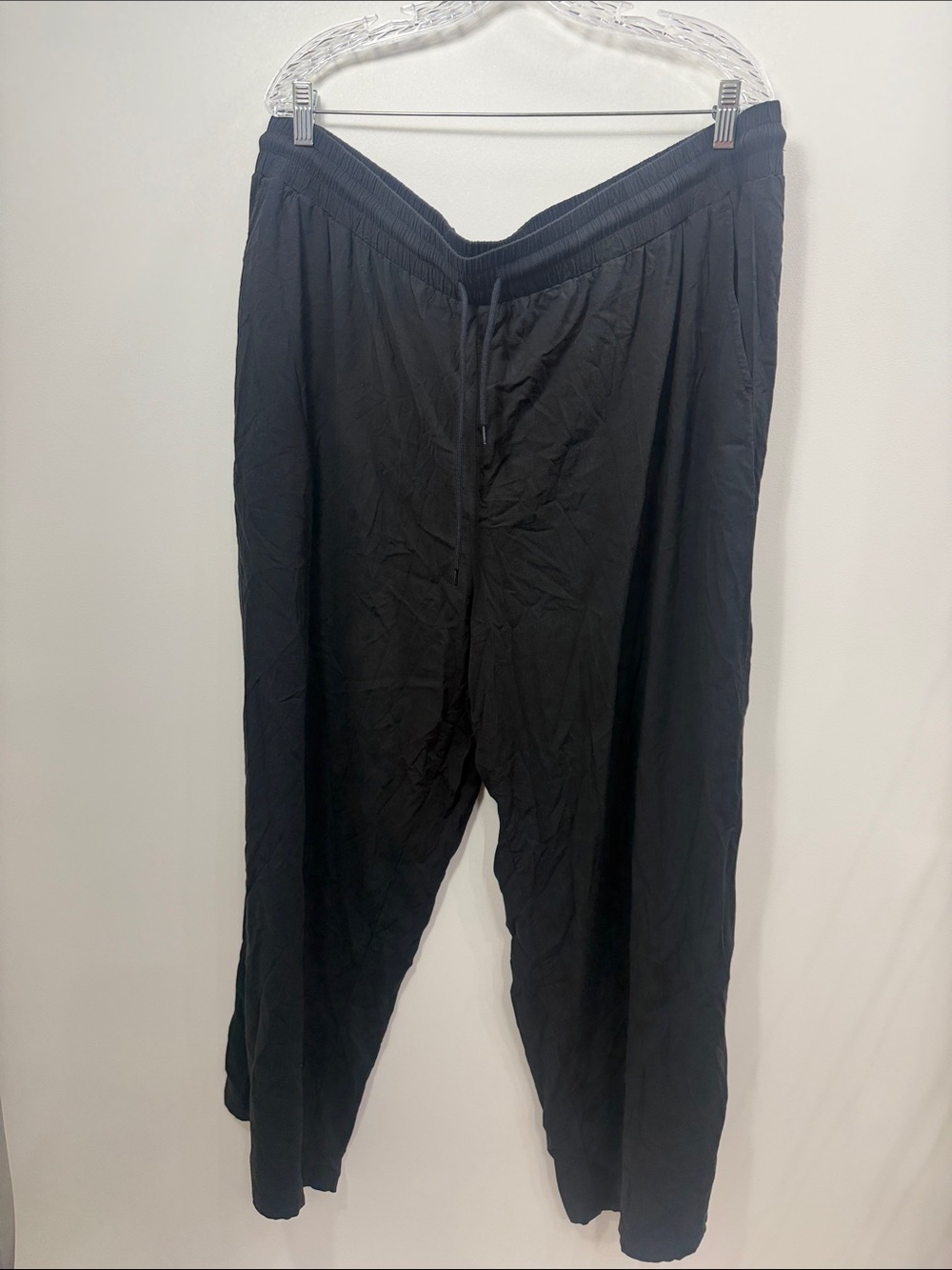 HALARA Wide leg black pull on pants size 2X.NWT - Picture 1 of 9